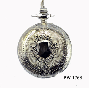 PW-176S Dotted Pattern w/ Crest - Silver