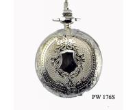 PW-176S Dotted Pattern w/ Crest - Silver