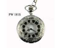 PW-181S Hollow Steampunk Clock - Silver